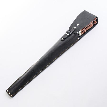 A set of skewers 670*12*3 mm in a black leather case в Красноярске