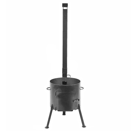 Stove with a diameter of 340 mm with a pipe for a cauldron of 8-10 liters в Красноярске