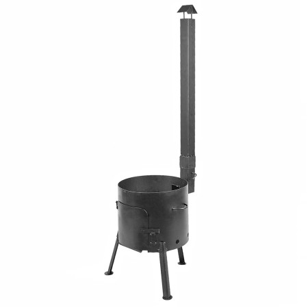 Stove with a diameter of 360 mm with a pipe for a cauldron of 12 liters в Красноярске