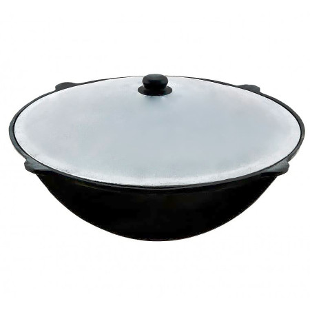 Uzbek cast iron cauldron 22 l round bottom в Красноярске