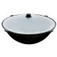 Uzbek cast iron cauldron 10 l round bottom в Красноярске