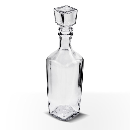 Бутылка (штоф) "Элегант" стеклянная 0,5 литра с пробкой  в Красноярске