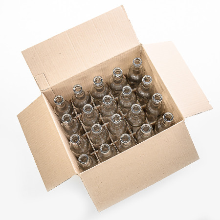 20 bottles of "Guala" 0.5 l without caps in a box в Красноярске
